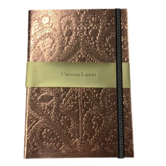NEW! Christian Lacroix Sunset Copper Metal Paseo A5 Layflat Journal Notebook 152 - Picture 1 of 8